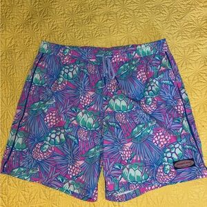 Vineyard Vines Vibrant Turtle Print Swim Shorts